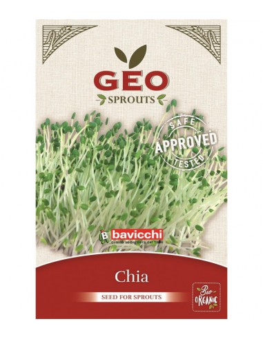 Chia - nasiona na kiełki GEO, certyfikowane, 15g, Bavicchi