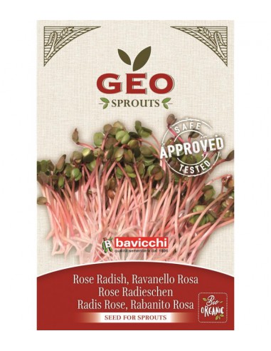 Rzodkiewka różowa - nasiona na kiełki GEO, certyfikowane, 20g, Bavicchi