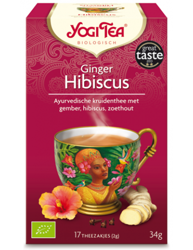 Yogi Tea Herbata Imbir z hibiskusem GINGER HIBISCUS