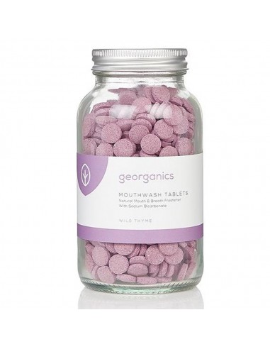 Georganics, Naturalne tabletki do płukania jamy ustnej z tymiankiem, 180 tabletek