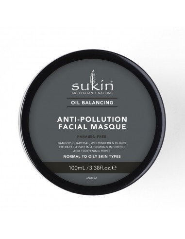 Sukin, OIL BALANCING Oczyszczająca maska z aktywnym węglem, 100ml