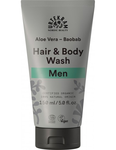 Płyn do mycia włosów i ciała dla mężczyzn BIO 150 ml Urtekram