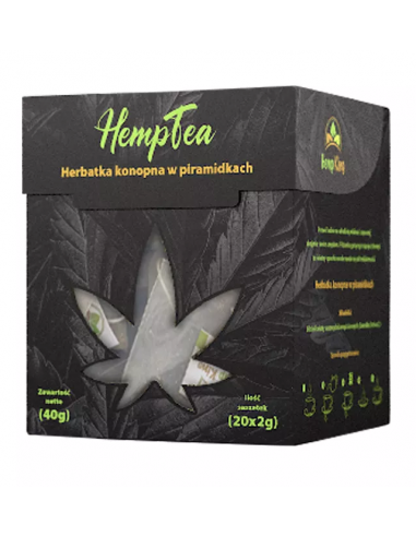 Herbatka konopna w piramidkach - 20x2g Hemp Tea Hempking