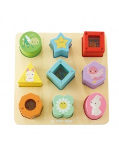 Drewniane klocki sorter zabawka sensoryczna, edukacyjna, dzieci Le Toy Van 2