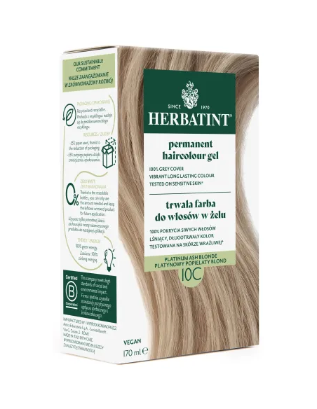 Farba do włosów Herbatint 10C PLATYNOWY POPIELATY BLOND