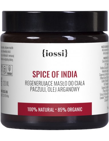 Masło do ciała regenerujące. Spice of India. Paczuli & Goździk. 120ml IOSSI